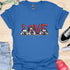 Love is a four legged word - V1 - Cute Dogs T-Shirt